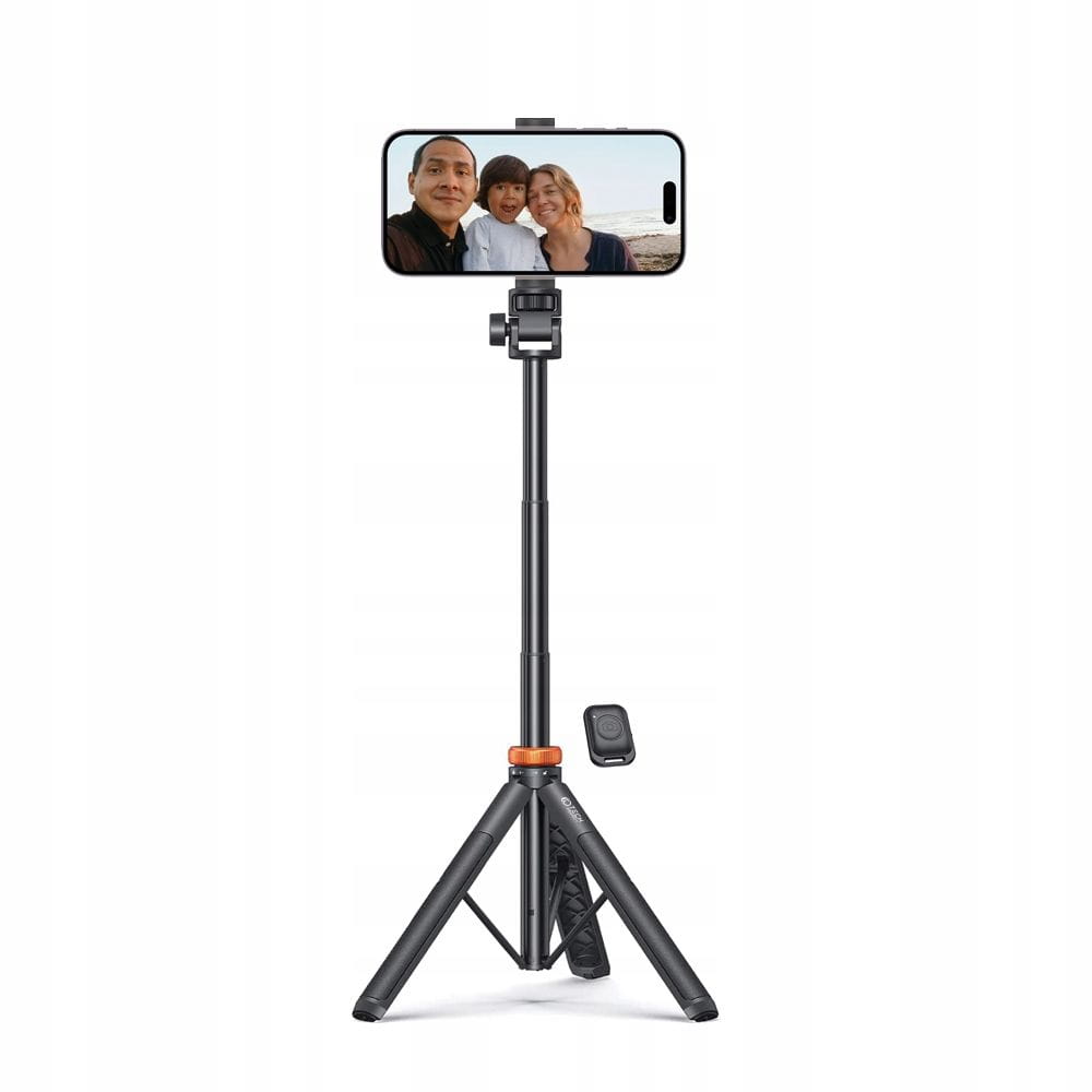Uchwyt, kijek, statyw Tech-Protect L03S Wireless Selfie Stick Tripod Bluetooth, czarny