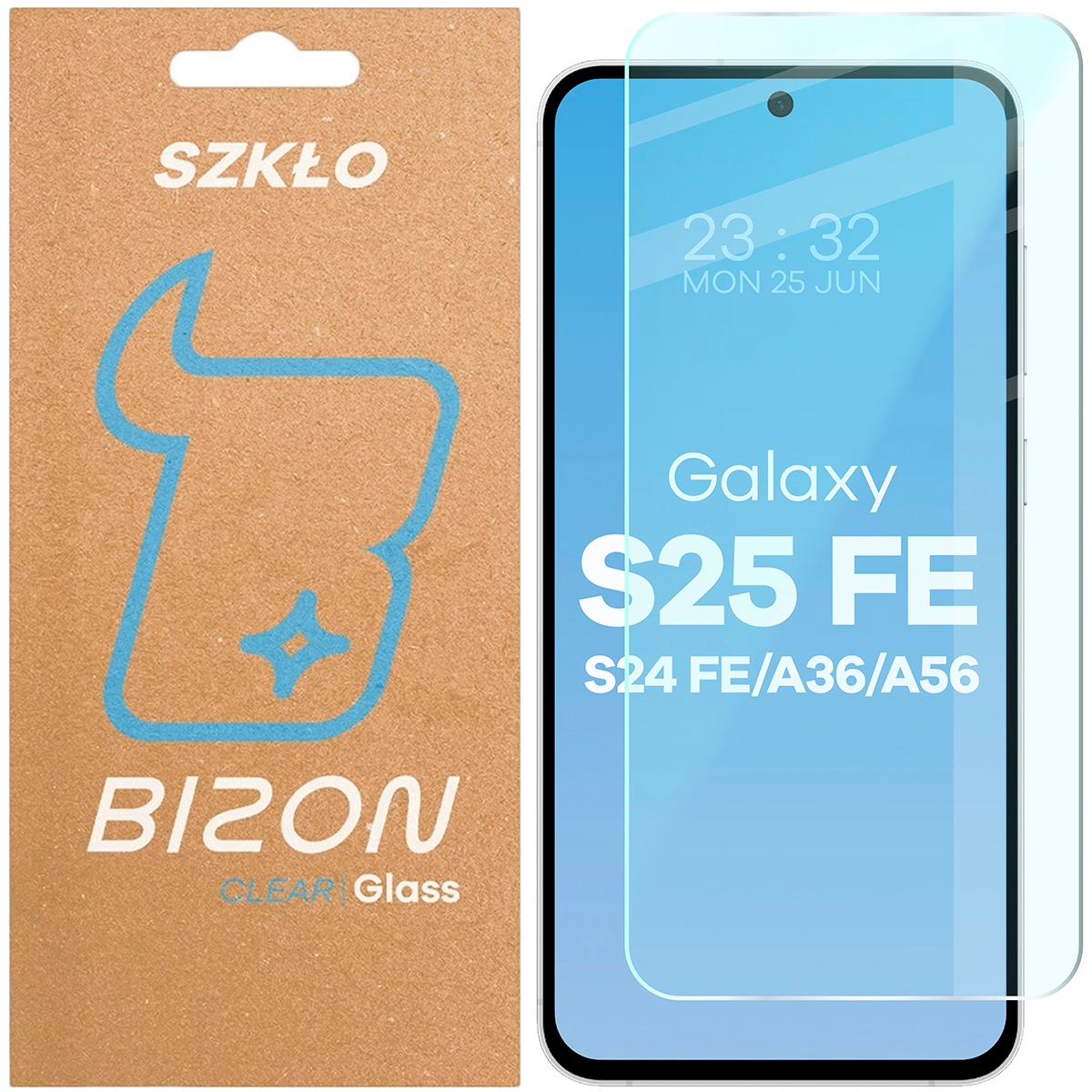 Szkło hartowane Bizon Glass Clear do Galaxy S25 FE 5G / S24 FE 5G / A37 5G / A36 5G / A56 5G