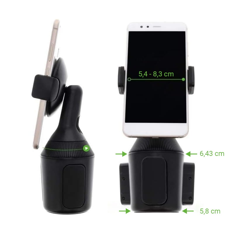 Belkin Car Cup Mount, regulowany rozstaw ramion, pasuje do wielu smartfonów, także z etui, łatwa obsługa